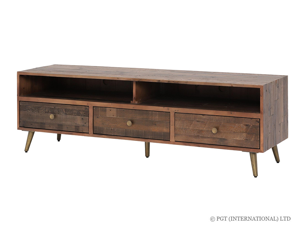 Bohemia TV Cabinet with 2 Drawers & Shelf Above