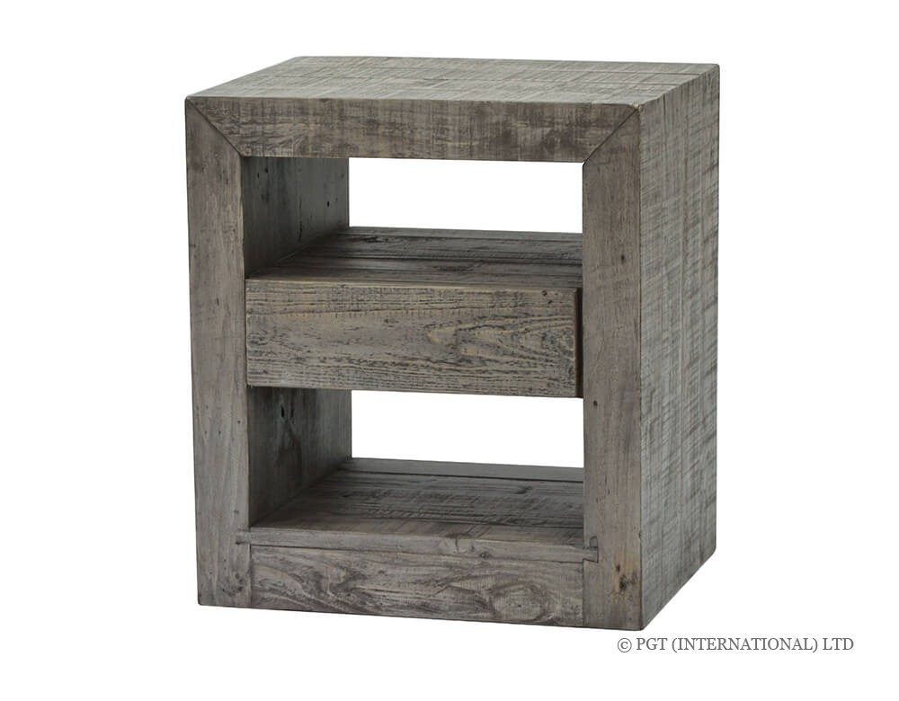 rustic bayview bedside cabinet