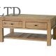 rustic post and rail coffee table 2